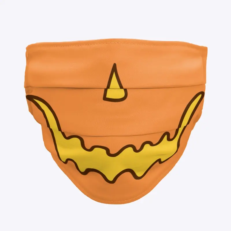 Jack-o-Lantern Smirk Face Mask